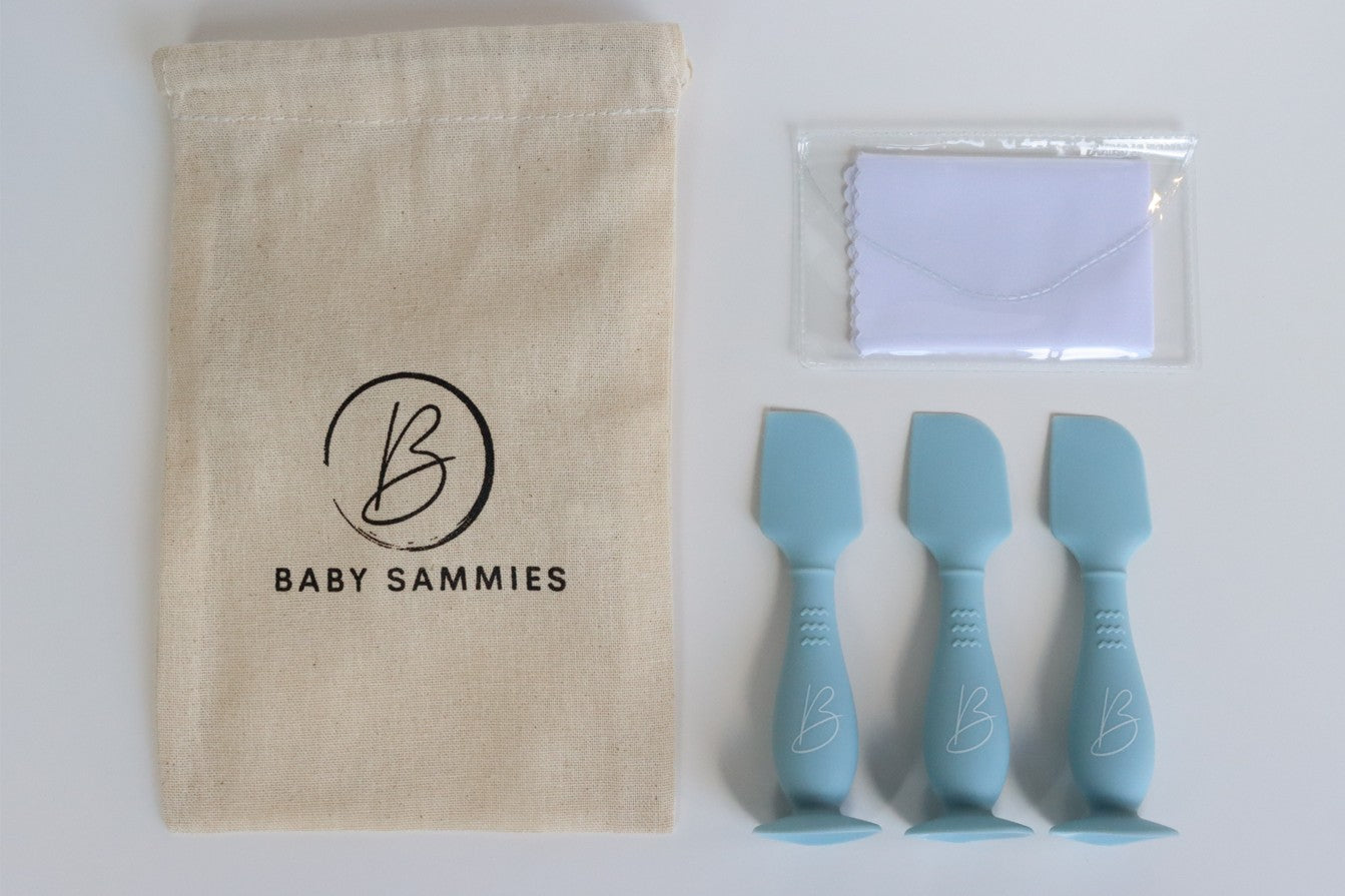 Set of 3 nappy cream applicators