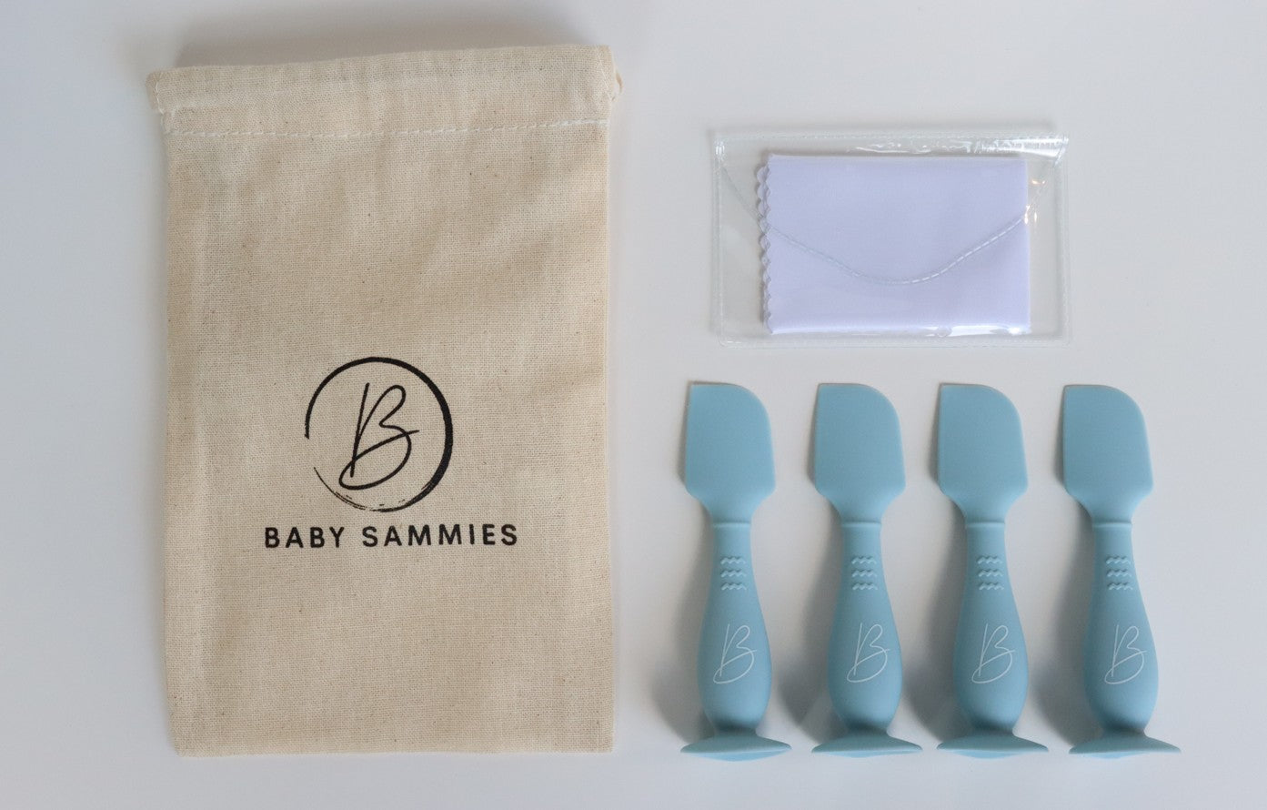 Set of 4 nappy cream applicators