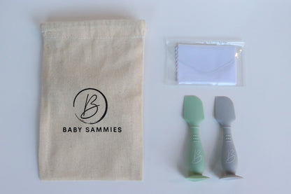 Set of 2 nappy cream applicators