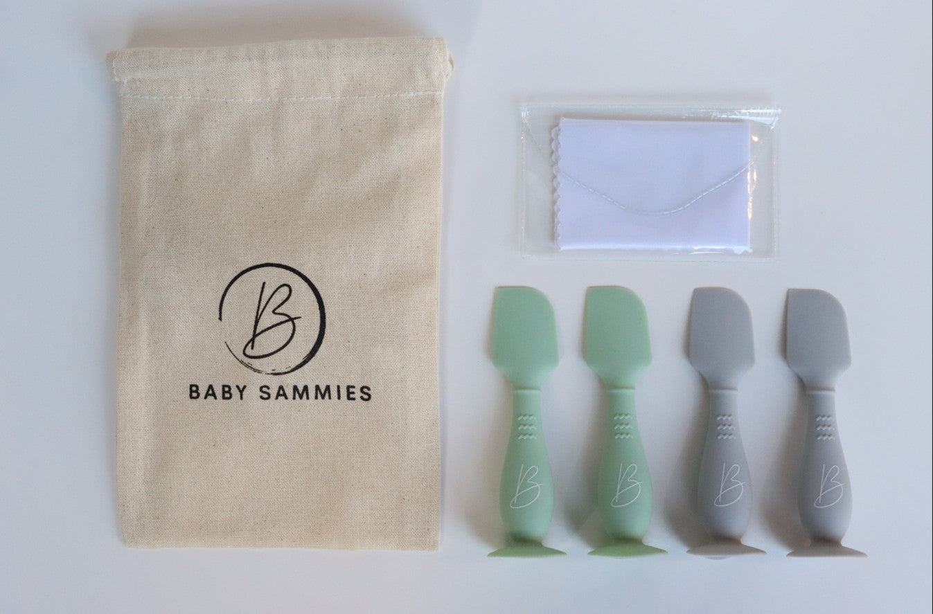 Set of 4 nappy cream applicators