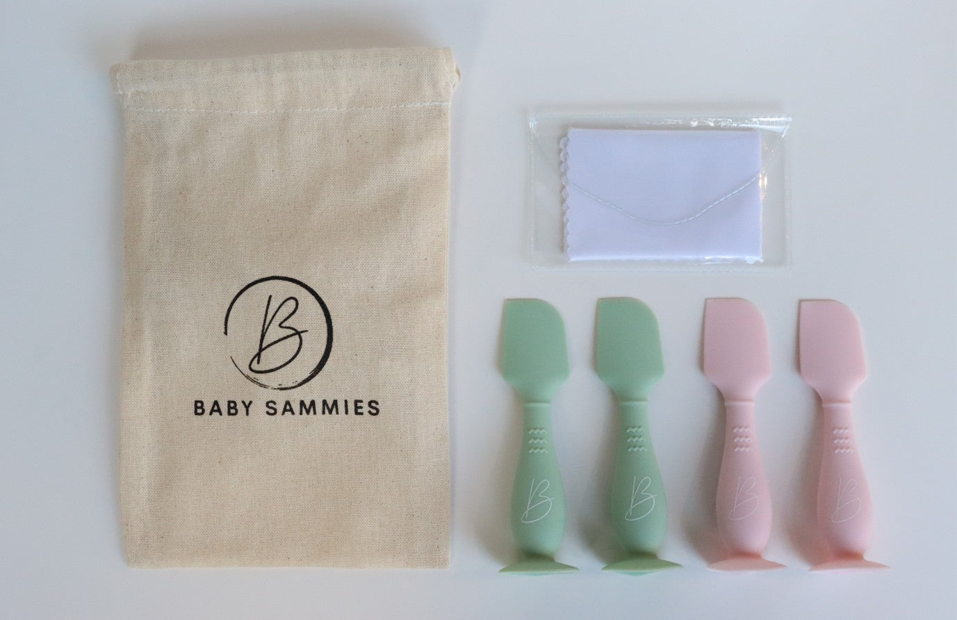 Set of 4 nappy cream applicators