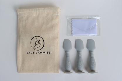 Set of 3 nappy cream applicators