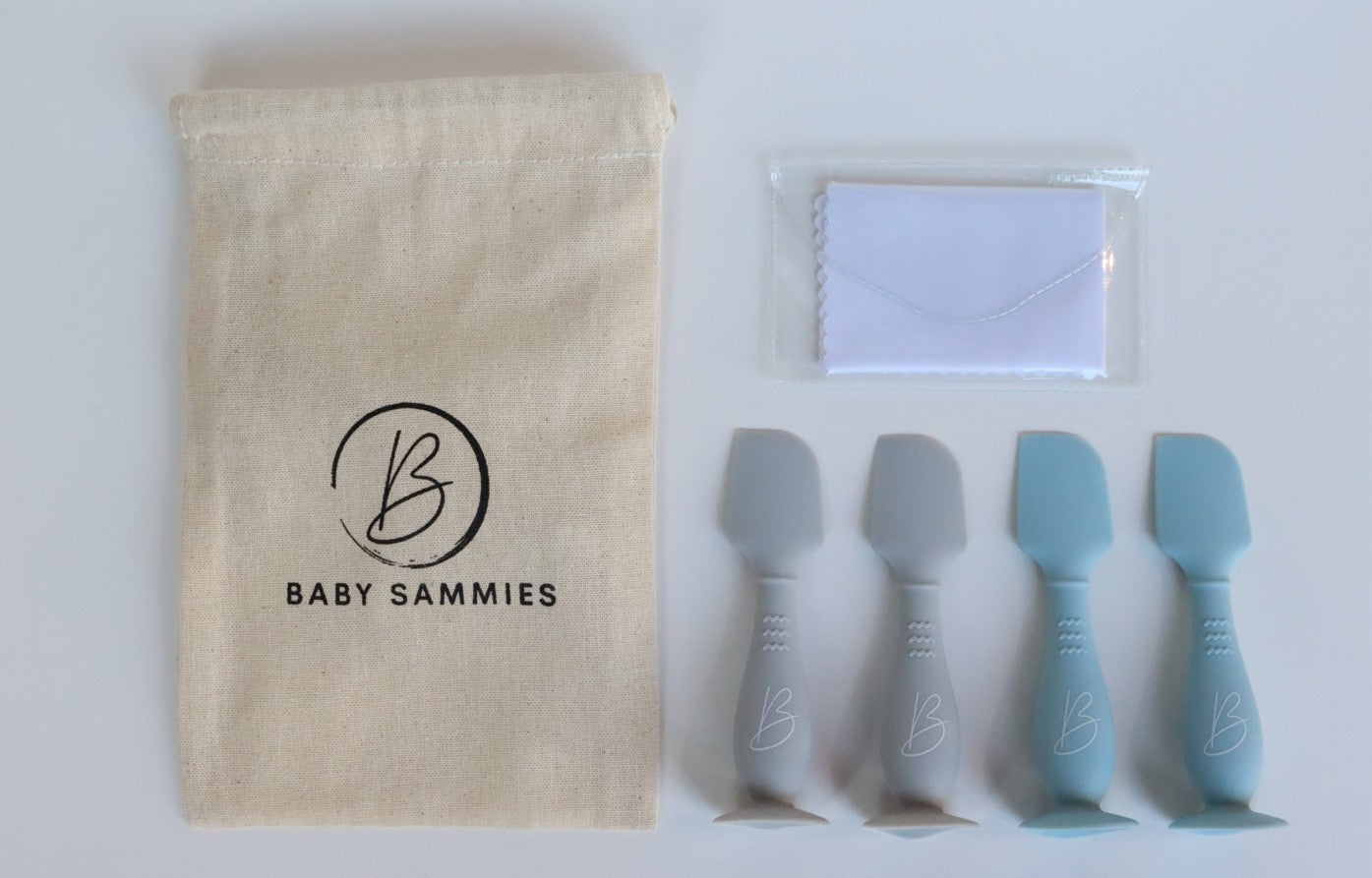 Set of 4 nappy cream applicators