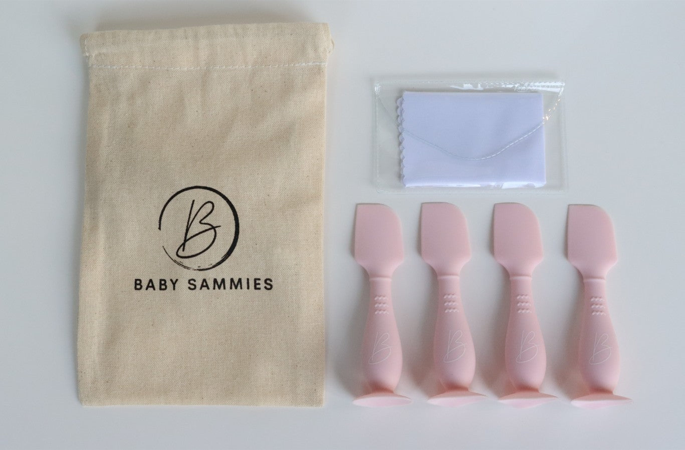 Set of 4 nappy cream applicators