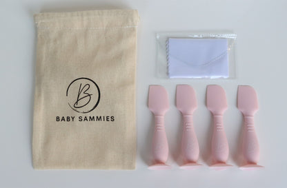 Set of 4 nappy cream applicators