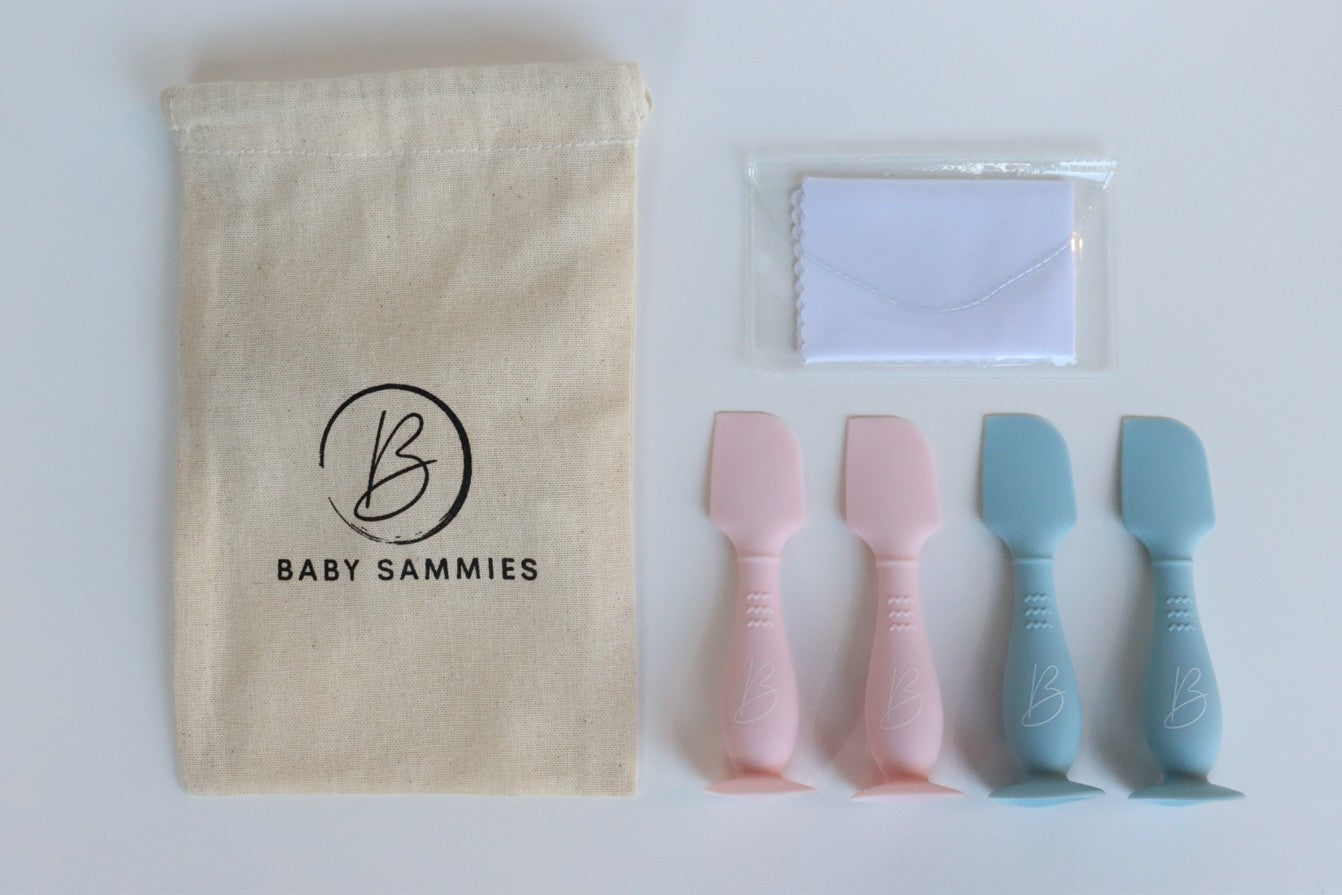 Set of 4 nappy cream applicators