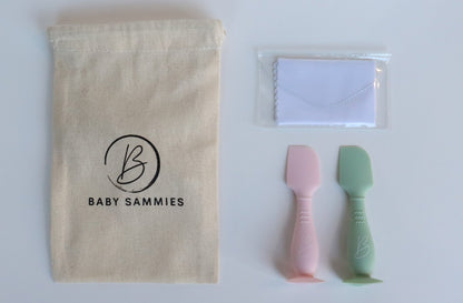 Set of 2 nappy cream applicators