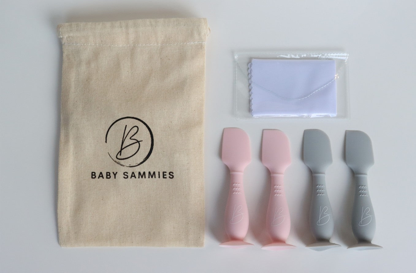 Set of 4 nappy cream applicators